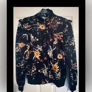 Floral bomber jacket